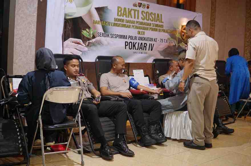 Kegiatan Donor Darah, rangkaian kegiatan Sespimma Lemdiklat Polri